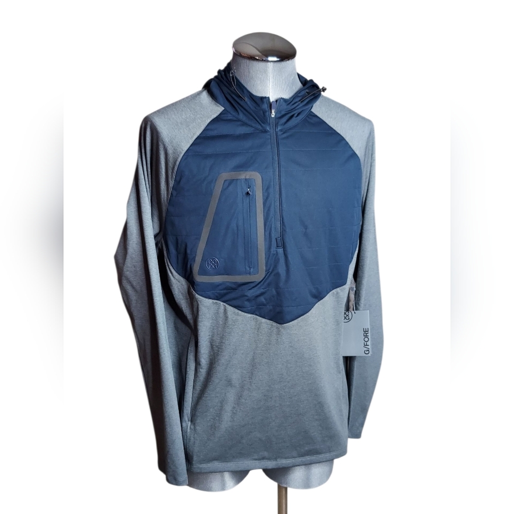 G/FORE Men's Two-Tone Navy and Light Gray Performance Jacket